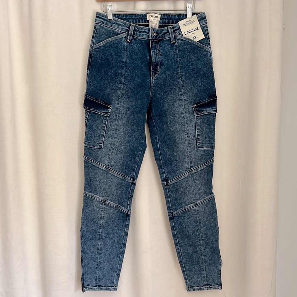 NWT L'AGENCE Patton Skinny Cargo Jean